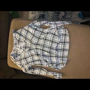 pullover plaid dress shirt